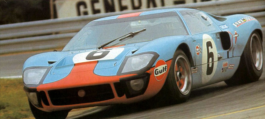 24 heures du Mans 1969 – Ford GT 40 - Pilotes : Jacky Ickx / Jackie Oliver – 1er