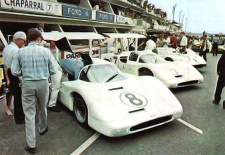 24 heures du Mans 1967 - Chaparral 2F #8 - Bob Johnson / Bruce Jennings - Abandon