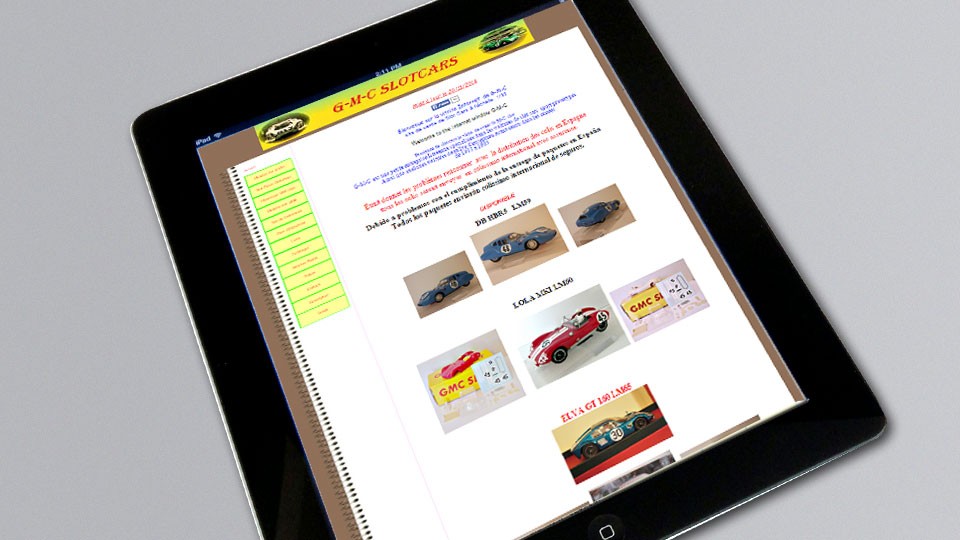 Site Internet GMC-Slot-Cars