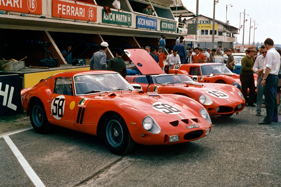 24 heures du Mans 1962 - Ferrari 250 GTO #58 - Pilotes : Nino Vaccarella / Giorgio Scarlatti - Abandon