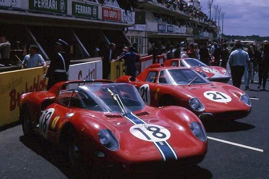 24 heures du Mans 1965 - Ferrari 365P2 #18 - Pilotes : Pedro Rodriguez / Nino Vaccarella - 7ème