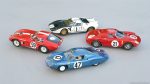 Cobra Daytona Revell, Ford MkII Le Mans Miniatures, Ferrari 250LM Fly, Alpine M64 PSK