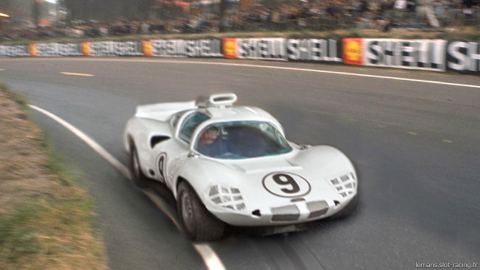 24 heures du Mans 1966 - Chaparral 2D #9 - Pilotes : Phil Hill / Jo Bonnier - Abandon
