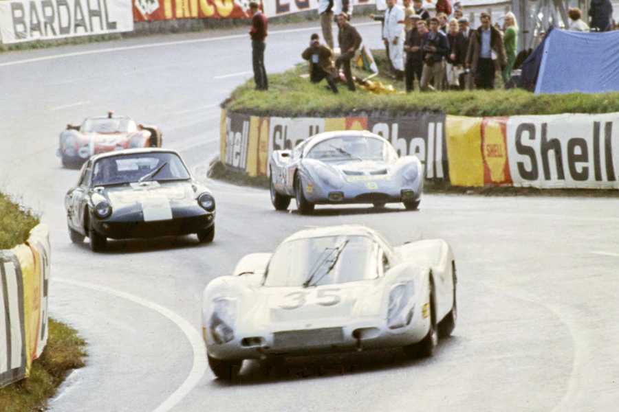 24 heures du Mans 1968 - Porsche 907 #35- Pilotes : Alex Soler-Roig / Rudi Lins - Abandon