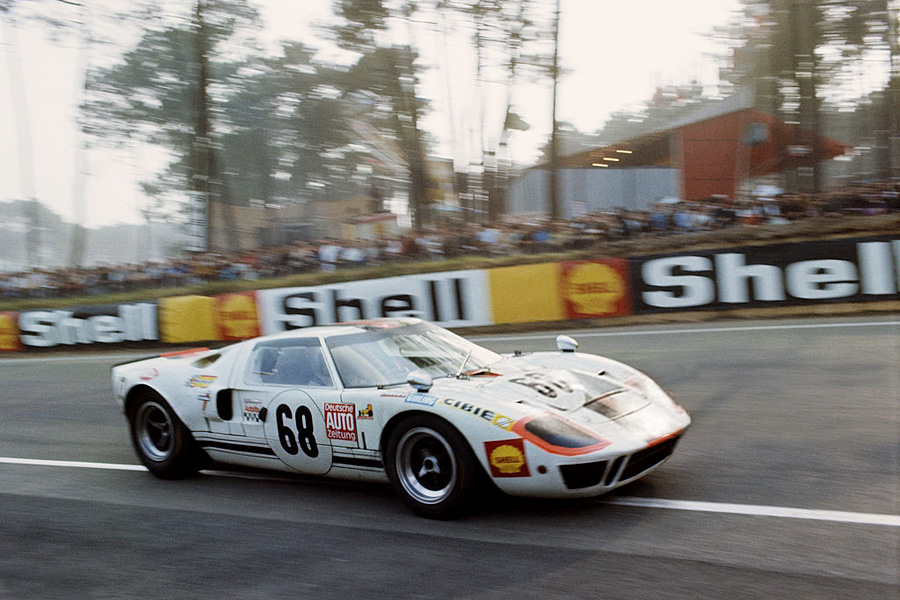 24 heures du Mans 1969 - Ford GT40 #68 _ Pilotes : Reinold Joest / Helmut Kellners - 6ème