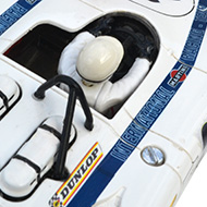 Porsche 908/02 Fly C41 - Détails du pilote et de l'habitacle