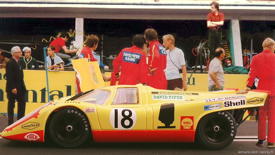 24 heures du Mans 1970 - Porsche 917K #18- Pilotes : David Piper / Gijs van Lennep - Abandon