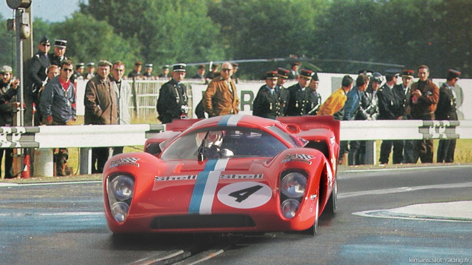 24 heures du Mans 1970 - Lola T70 #5- Pilotes : Teddy Pilette / Gustave Gosselin - Abandon
