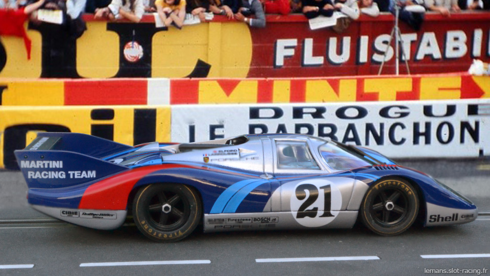 24 heures du Mans 1971 - Porsche 917 #21- Pilotes : Vic Elford / Gérard Larousse - Abandon