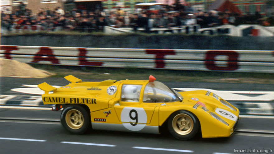 24 heures du Mans 1971 - Ferrari 512M #9 - Pilotes : Alain de Cadenet / Hugues de Fierlandt - Abandon