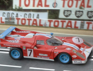 24 heures du Mans 1971 - Ferrari 512F #7 - Pilotes : Mike Parkes / Henri Pescarolo - Abandon
