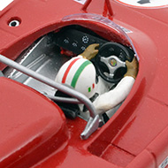 Alfa Romeo 33TT3 Scalextric C103 - Détail du poste de pilotage