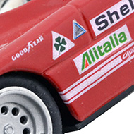 Alfa Romeo 33TT3 Scalextric C103 - Détail de la décoration