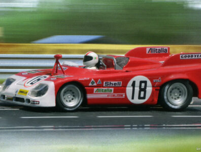 24 heures du Mans 1972 - Alfa Romeo 33TT3 #18 - Pilotes : Andrea De Adamich / Nino Vaccarella - 4ème