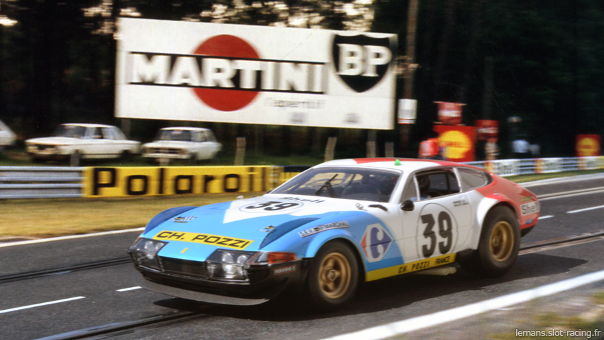24 heures du Mans 1972 - Ferrari 365 GTB4 #39 - Pilotes : Jean-Claude Andruet / Claude Ballot-Léna - 5ème
