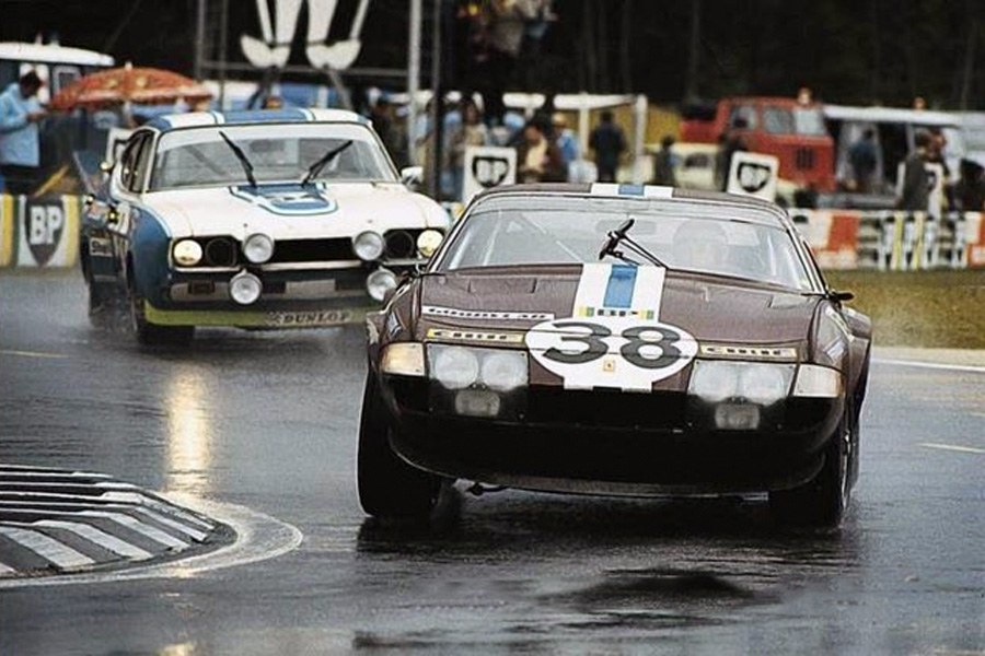 24 heures du Mans 1972 - Ferrari 365 GTB4 #38 - Pilotes : Jean-Pierre Jarier / Claude Buchet - 9ème
