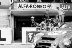 24 heures du Mans 1965 - Alfa Roméo Giulia TZ #44 - Pilotes : Nicholas Koob / Alain Finkelstein - Abandon