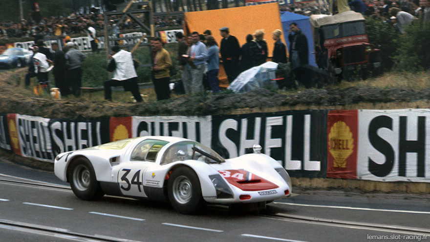 La Porsche 906 Fly n°34 des 24 heures du Mans 1966 Porsche-906-34-fly