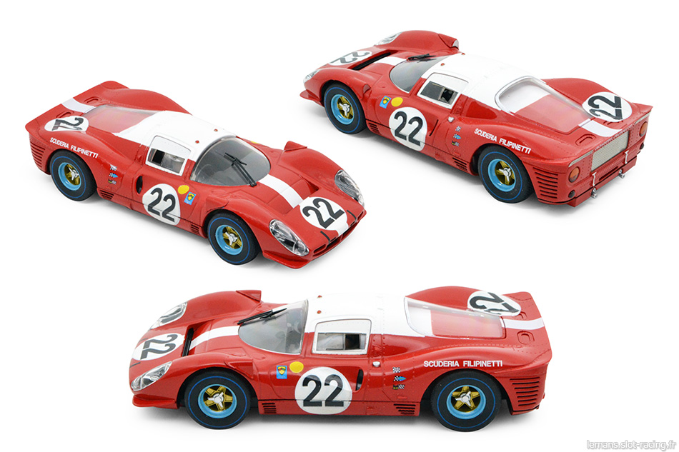 La Ferrari 412P Scalextric n°22 des 24 heures du Mans 1967 Ferrari-412P-22-Scalextric-0
