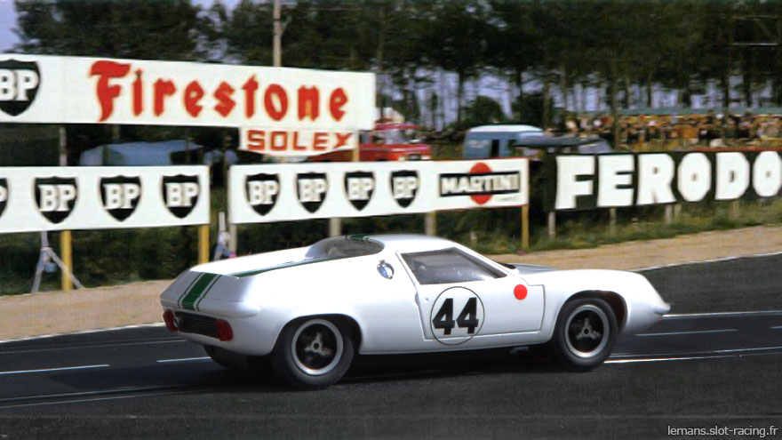 La Lotus 47 Europe PSK n°44 des 24 heures du Mans 1967 Lotus-europe-psk