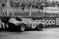 24 heures du Mans 1968 - Ferrari 250LM #14 - Pilotes : Masten Gregory / Charlie Kolb - Abandon