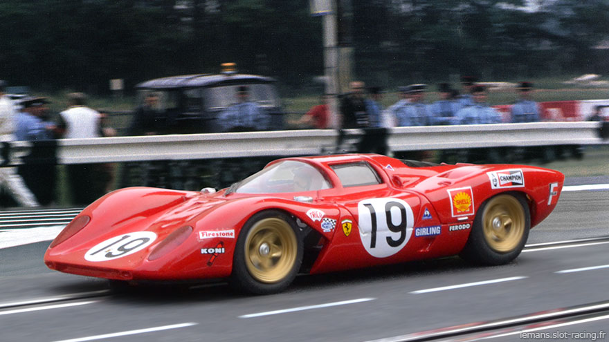 La Ferrari 312P n°19 MMK des 24 heures du Mans 1969 Ferrari-312P-TKP-0