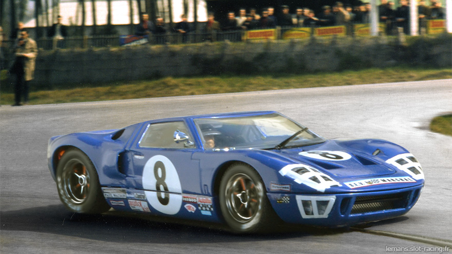 La Ford GT40 Scalextric n°8 des 24 heures du Mans 1969 Ford-gt40-8-lm69