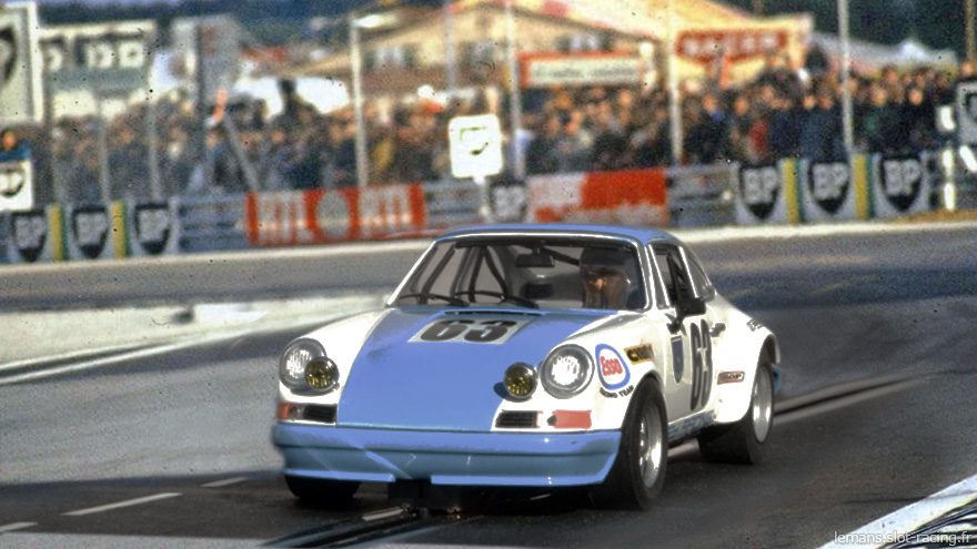 La Porsche 911S Fly n°63 des 24 heures du Mans 1970 Porsche-911-fly-ELM01