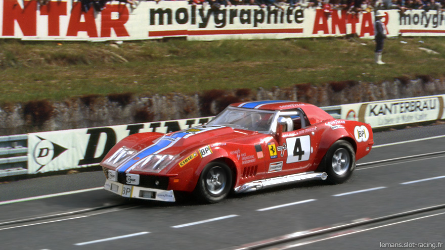 Chevrolet Corvette Scalextric #4 - 24 heures du Mans 1972