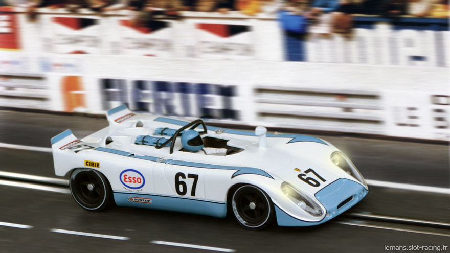La Porsche 908/02 Fly n°67 des 24 heures du Mans 1972 Porsche-908-67-LM72-0
