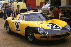 24 heures du Mans 1966 - Ferrari 250LM#28 - Pilotes : Gustave "Taf" Gosselin / Eric de Keyn - Abandon