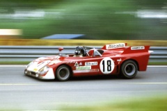 24 heures du Mans 1972 - Alfa Romeo 33TT3 #18 - Pilotes : Andrea De Adamich / Nino Vaccarella - 4ème