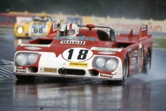 24 heures du Mans 1972 - Alfa Romeo 33TT3 #18 - Pilotes : Andrea De Adamich / Nino Vaccarella - 4ème