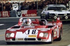 24 heures du Mans 1972 - Alfa Romeo 33TT3 #18 - Pilotes : Andrea De Adamich / Nino Vaccarella - 4ème