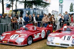 24 heures du Mans 1972 - Alfa Romeo 33TT3 #18 - Pilotes : Andrea De Adamich / Nino Vaccarella - 4ème