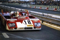 24 heures du Mans 1972 - Alfa Romeo 33TT3 #18 - Pilotes : Andrea De Adamich / Nino Vaccarella - 4ème