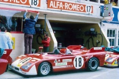 24 heures du Mans 1972 - Alfa Romeo 33TT3 #18 - Pilotes : Andrea De Adamich / Nino Vaccarella - 4ème